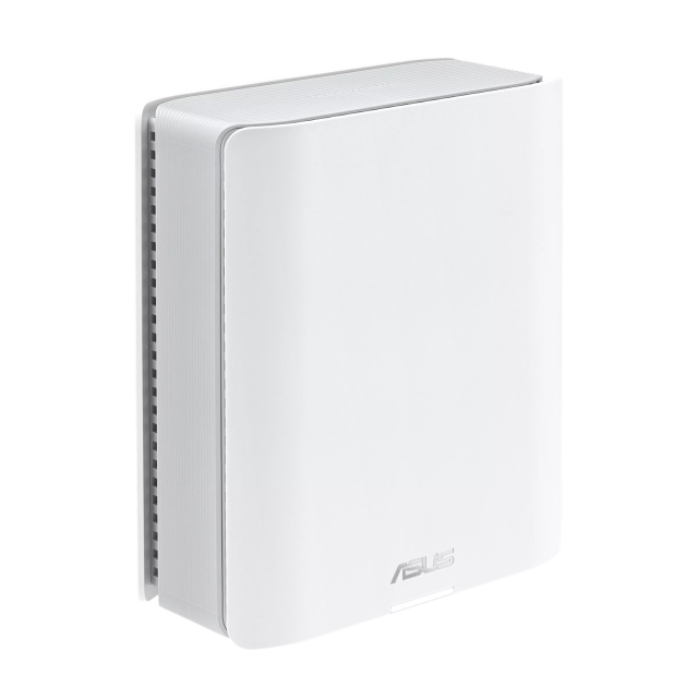 Мрежови комплект ASUS ZenWiFi BT8 (W-1-PK) WHITE, WiFi7 (802.11be) Smart AiMesh Extendable Router, 6 GHz WiFi, 2.4 / 5 / 6 GHz, 688+4323+8643 Mbps, 1x WAN, 3x LAN, 1x USB
