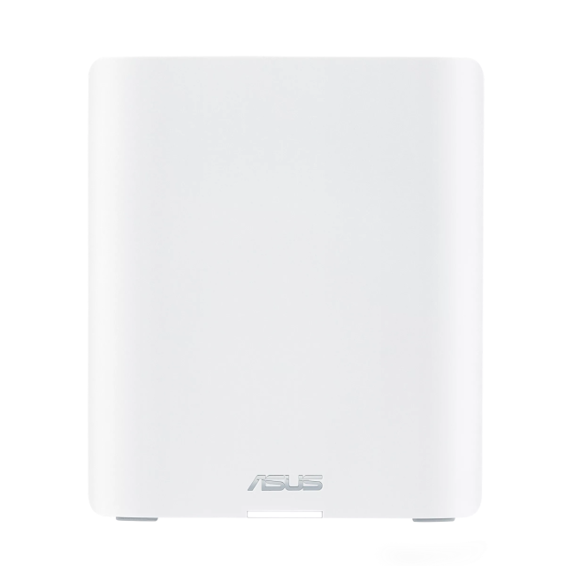 Мрежови комплект ASUS ZenWiFi BT8 (W-1-PK) WHITE, WiFi7 (802.11be) Smart AiMesh Extendable Router, 6 GHz WiFi, 2.4 / 5 / 6 GHz, 688+4323+8643 Mbps, 1x WAN, 3x LAN, 1x USB