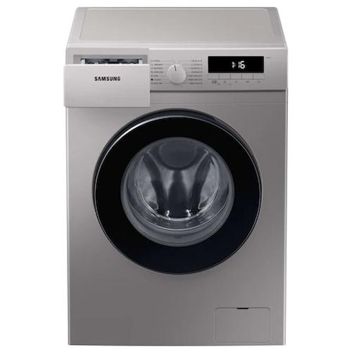 Пералня Samsung WW70T302MBS/LE, Washing machine 7 kg, 1200 rpm, Slim, Energy Efficiency D, Spin Efficiency B, Digital Inverter Technology, Quick Wash, Drum Clean, silver, black door