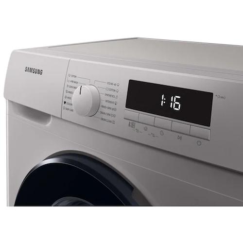 Пералня Samsung WW70T302MBS/LE, Washing machine 7 kg, 1200 rpm, Slim, Energy Efficiency D, Spin Efficiency B, Digital Inverter Technology, Quick Wash, Drum Clean, silver, black door
