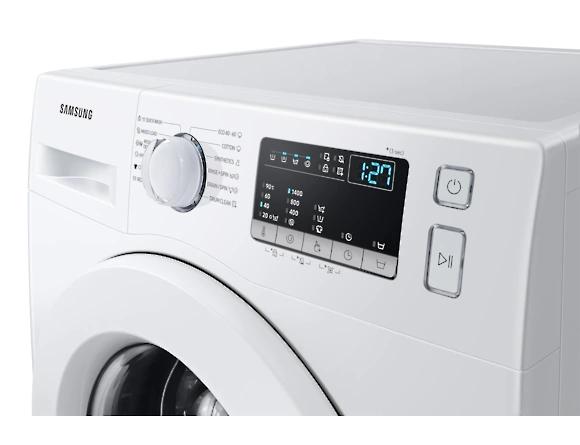 Пералня Samsung WW70T4040EE/LE,  Washing Machine, 7 kg, 1400 rpm, Energy Efficiency D, Digital Inverter, Hygiene Steam, Drum Clean, LED display, Spin Efficiency B, White