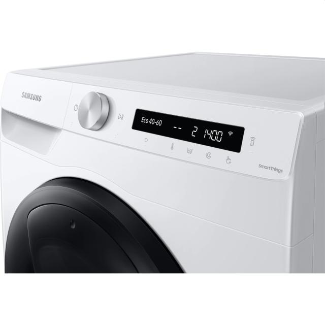 Пералня Samsung WW70T552DAW/S7, Washing Machine, 7kg, 1200 rpm,  Energy Efficiency B, Add Wash,  AI Control, Eco Bubble, Hygiene Steam, Spin Efficiency B, WiFi, White, Black door