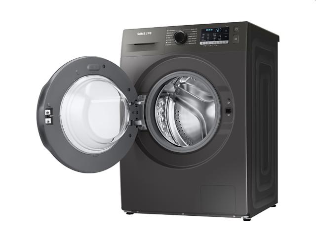 Пералня Samsung WW70TA026AX/LE, Washing Machine,  7kg, 1200 rpm,  Energy Efficiency B, Eco Bubble, Hygiene Steam, Spin Efficiency B,  Stainless steel, Black door
