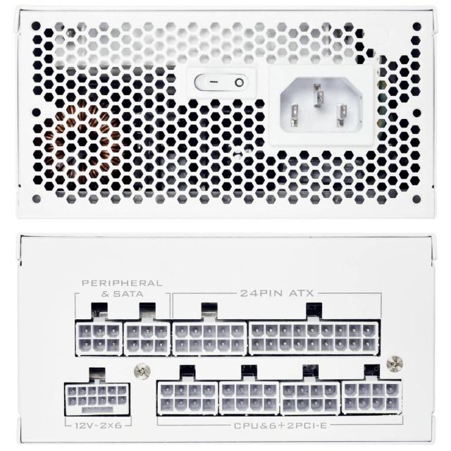 Захранване Lian Li SP750G V2 White, 750W, Active PFC, PCIe 5.1/ATX 3.1, 80 PLUS Gold, Fully Modular