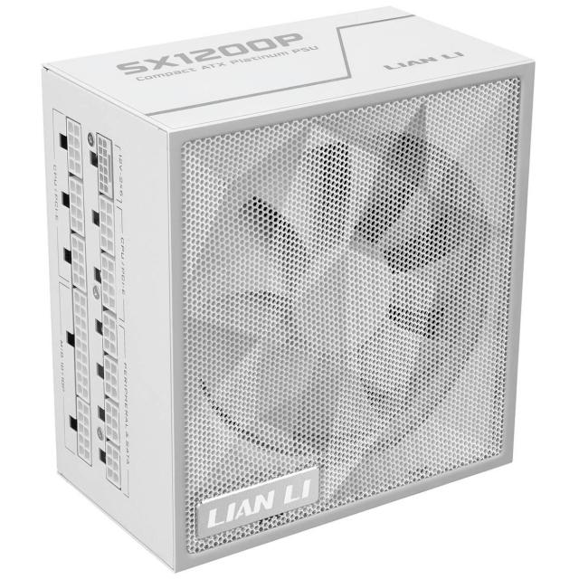 Захранване Lian Li SX1200P White, 1200W, Active PFC, PCIe 5.1/ATX 3.1, 80 PLUS Platinum, Fully Modular