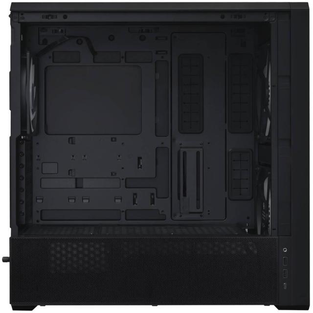 Кутия Lian Li LANCOOL 217 INF RGB BLACK, Mid-Tower, Tempered Glass, 2 x USB 3.0, 1 x USB 3.2 Type-C, ATX Micro / ATX / Extended / ATX Mini ITX