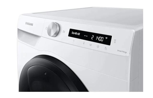 Пералня Samsung WW90T554DAW/S7,  Washing Machine, 9kg, 1400 rpm, Energy Efficiency A, Add Wash, Eco Bubble, Steam Hygiene, Drum Clean, AI Control, Spin Efficiency B, White