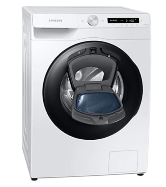 Пералня Samsung WW90T554DAW/S7,  Washing Machine, 9kg, 1400 rpm, Energy Efficiency A, Add Wash, Eco Bubble, Steam Hygiene, Drum Clean, AI Control, Spin Efficiency B, White