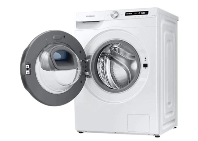 Пералня Samsung WW90T554DAW/S7,  Washing Machine, 9kg, 1400 rpm, Energy Efficiency A, Add Wash, Eco Bubble, Steam Hygiene, Drum Clean, AI Control, Spin Efficiency B, White