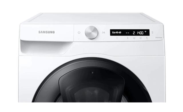 Пералня Samsung WW90T554DAW/S7,  Washing Machine, 9kg, 1400 rpm, Energy Efficiency A, Add Wash, Eco Bubble, Steam Hygiene, Drum Clean, AI Control, Spin Efficiency B, White