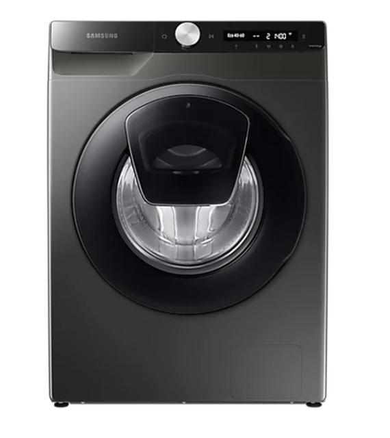 Пералня Samsung WW90T554DAX/S7,  Washing Machine, 9kg, 1400 rpm,  Energy Efficiency A, Add Wash, Eco Bubble, Steam Hygiene, Drum Clean, AI Control, Spin Efficiency B, Stainless steel, Black door