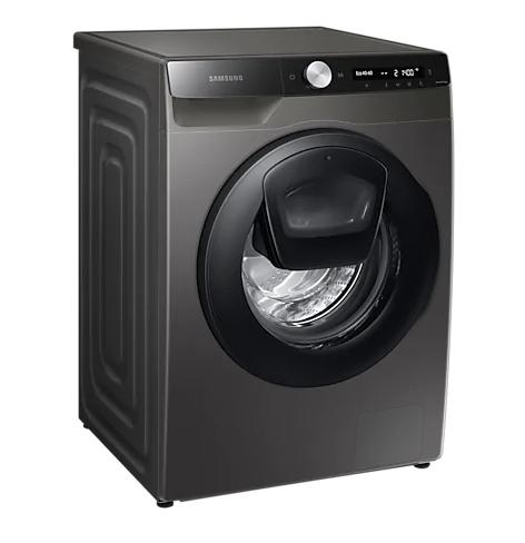 Пералня Samsung WW90T554DAX/S7,  Washing Machine, 9kg, 1400 rpm,  Energy Efficiency A, Add Wash, Eco Bubble, Steam Hygiene, Drum Clean, AI Control, Spin Efficiency B, Stainless steel, Black door