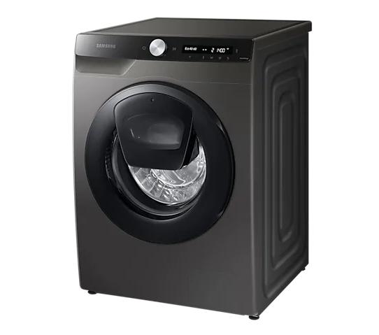 Пералня Samsung WW90T554DAX/S7,  Washing Machine, 9kg, 1400 rpm,  Energy Efficiency A, Add Wash, Eco Bubble, Steam Hygiene, Drum Clean, AI Control, Spin Efficiency B, Stainless steel, Black door