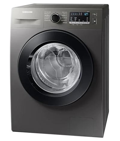 Пералня със сушилня Samsung WD80T4046CX/LE, Washing Machine/Dryer, 8/5kg, 1400rpm, Energy Efficiency C/E, Spin Efficiency B, LED Display, Eco Bubble, Bubble Soak, Air Wash, Hygiene Steam, Stainless steel, Black door