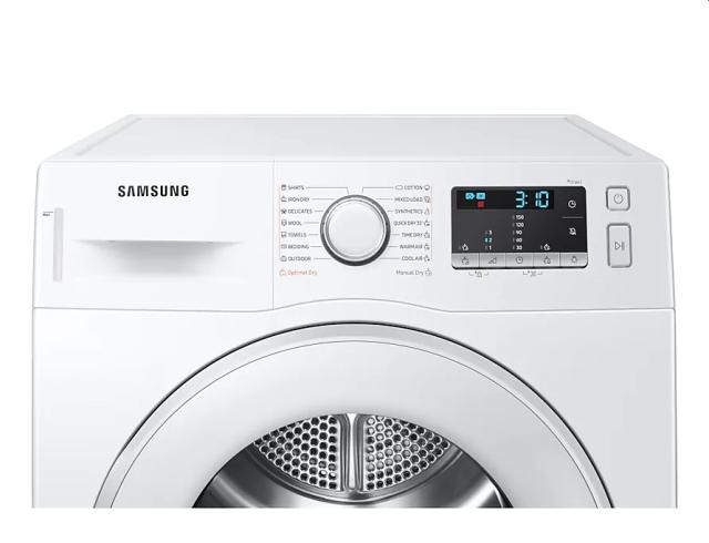 Сушилня Samsung DV80TA020TT/LE, Tumble Dryer with Heat Pump technology, 8kg, A++, Wrinkle prevention, Quick Dry 35 ',LED, Diamond drum, White
