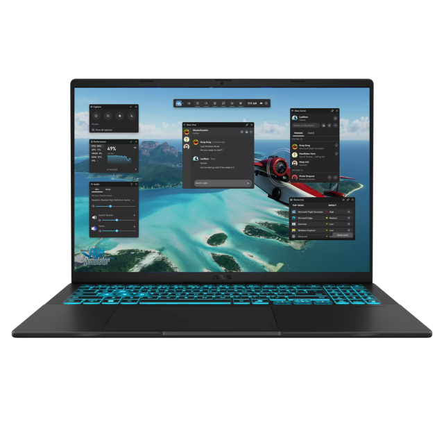 Лаптоп ASUS V16 V3607VH-RP010, Intel Core 7 240H 10C (1.8 / 5.2 GHz, 24 MB Cache), 16.0" (40.64 cm) WUXGA LED, NVIDIA GF RTX 5050 8GB GDDR7 DLSS, 16GB DDR5, 1TB M.2 NVMe SSD, Free DOS