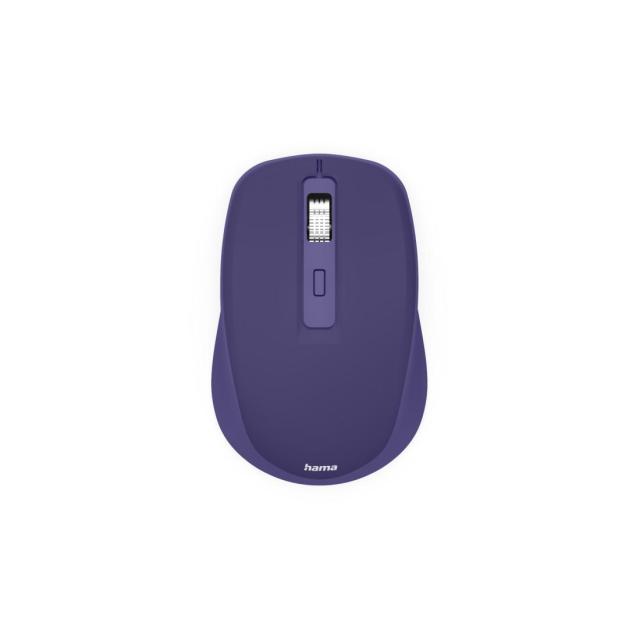 Мишка HAMA WM-450, Bluetooth/Wireless, оптична (800-1600dpi), 7 бутонна, лилава