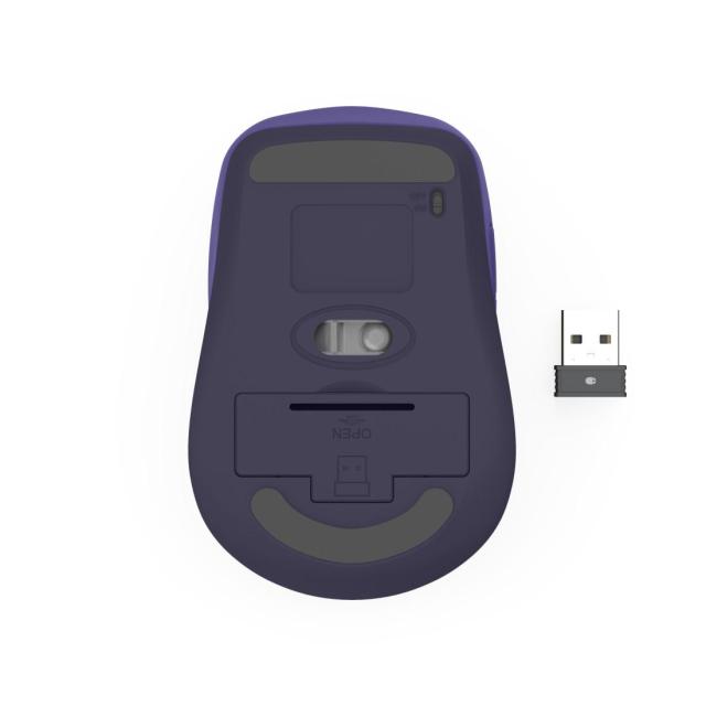 Мишка HAMA WM-450, Bluetooth/Wireless, оптична (800-1600dpi), 7 бутонна, лилава