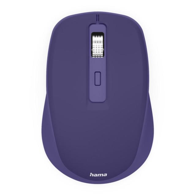 Мишка HAMA WM-450, Bluetooth/Wireless, оптична (800-1600dpi), 7 бутонна, лилава