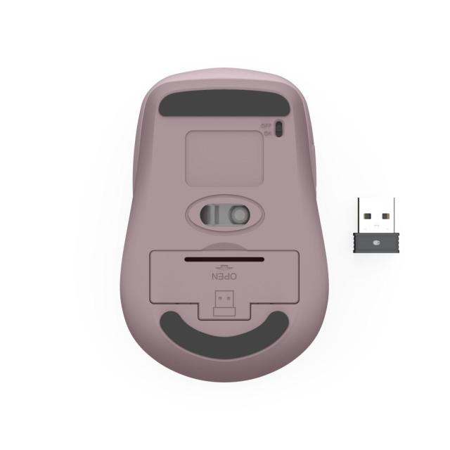 Мишка HAMA WM-450, Bluetooth/Wireless, оптична (800-1600dpi), 7 бутонна, розова