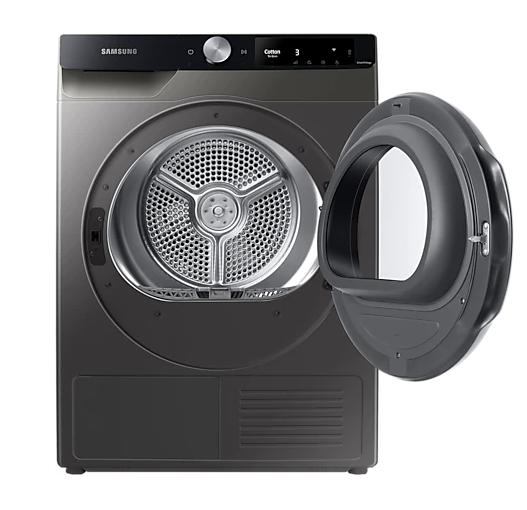 Сушилня Samsung DV90T6240LX/S7E, Tumble Dryer with OptimalDry system, 9 kg,  A+++, Wrinkle Prevent, 2-in-1 filtration system, Air Wash, Quick Dry 35 ', AI Control, Smart Things, WiFi, Silver