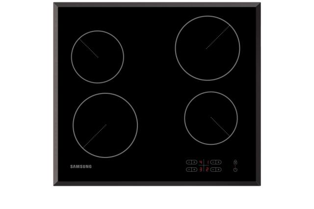 Керамичен плот Samsung C61R2AAST, Ceramic table, Recessed, 4 Zones, Touch Control, Residual Heat Indicator, Protection of Children, Buzzer