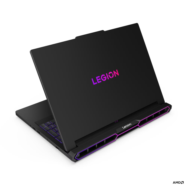 Лаптоп Lenovo Legion Pro 7 16AFR10H, AMD Ryzen 9 9955HX3D 16C (2.5 / 5.4 GHz, 128MB Cache), 16.0" (40.64 cm) WQXGA OLED Display, NVIDIA RTX5080 16GB GDDR7 DLSS 4, 64GB DDR5, 2TB M.2 NVMe SSD, Free DOS