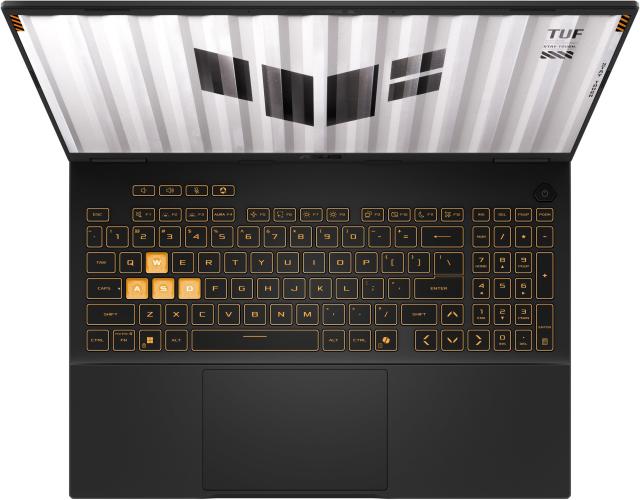 Лаптоп ASUS TUF Gaming F16 2025 FX608JPR-QT026, Intel Core i7-14650HX 16C (1.60 / 5.20 GHz, 30MB Cache), 16.0" (40.64 cm) WQXGA IPS Display, NVIDIA GeForce RTX 5070 8GB GDDR7 DLSS 4, 16GB DDR5, 1TB M.2 NVMe SSD, Free DOS