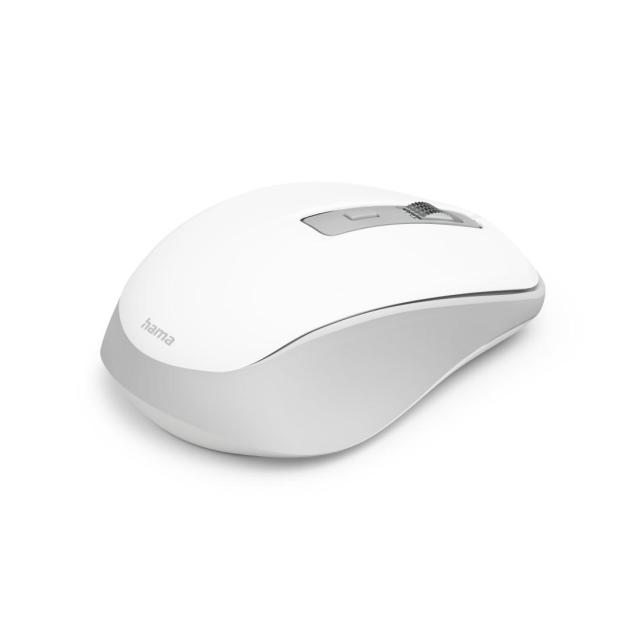 Мишка HAMA WM-450, Bluetooth/Wireless, оптична (800-1600dpi), 7 бутонна, Бяла