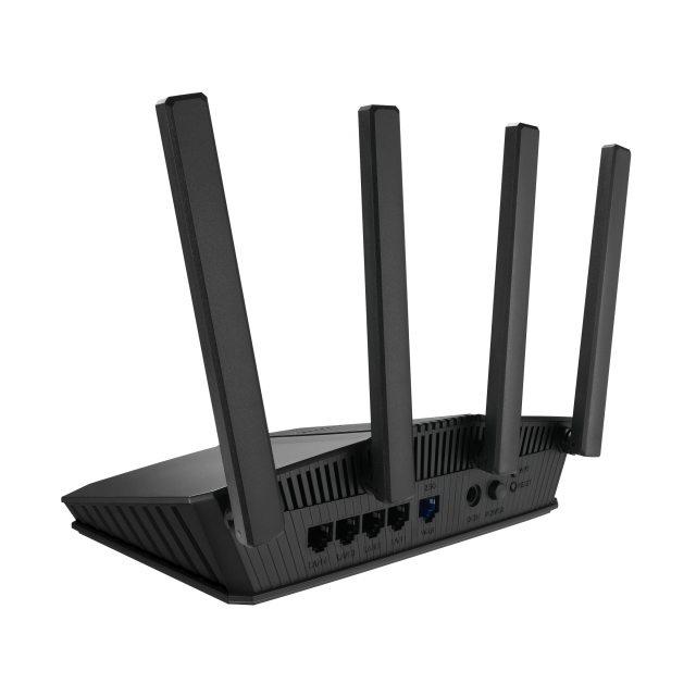 Рутер ASUS RT-BE55, Dual-Band WiFi 7 BE3600, AiMesh, 2.4 / 5 GHz, 688+2882 Mbps. LAN: 4x10/100/1000, WAN: 1x10/100/1000/2500Base-T Gigabit