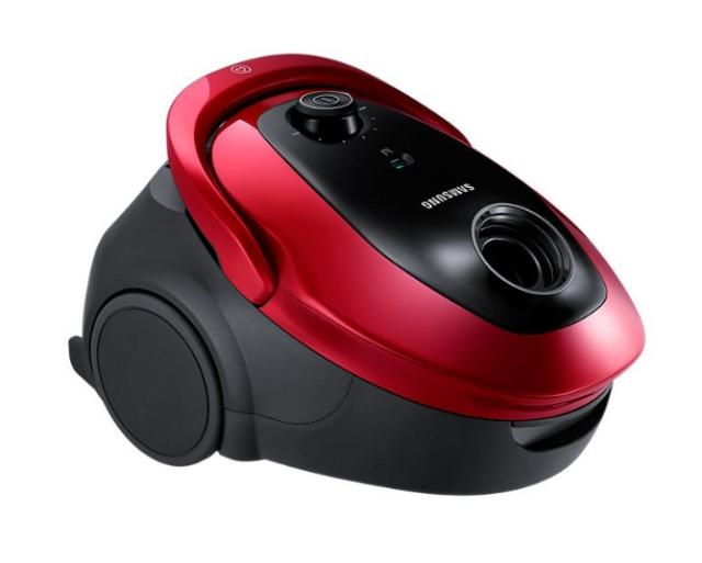 Прахосмукачка Samsung VC07M25E0WR/GE, Vacuum Cleaner, 750W, Suction Power 200W, Hepa Filter, Bag Type, Telescopic Steel, Red