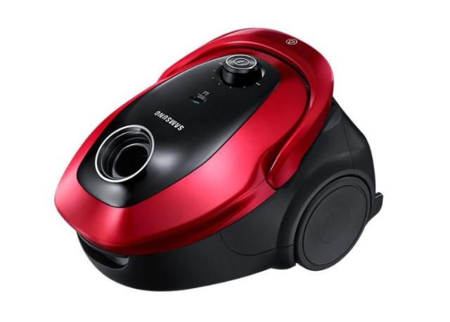 Прахосмукачка Samsung VC07M25E0WR/GE, Vacuum Cleaner, 750W, Suction Power 200W, Hepa Filter, Bag Type, Telescopic Steel, Red
