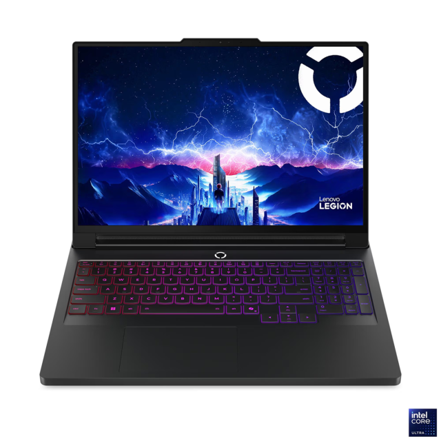 Лаптоп Lenovo Legion Pro 7 16IAX10H, Intel Core Ultra 9 275HX 24C (2.70 / 5.40 GHz, 36MB Cache), 16.0" (40.64 cm) WQXGA OLED, NVIDIA GF RTX 5090 24GB GDDR7 DLSS 4, 64GB DDR5, 2TB M.2 NVMe SSD, Free DOS