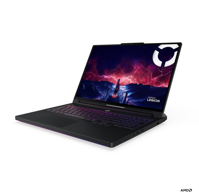 Лаптоп Lenovo Legion Pro 7 16IAX10H, Intel Core Ultra 9 275HX 24C (2.70 / 5.40 GHz, 36MB Cache), 16.0" (40.64 cm) WQXGA OLED, NVIDIA GF RTX 5090 24GB GDDR7 DLSS 4, 64GB DDR5, 2TB M.2 NVMe SSD, Free DOS