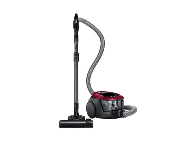 Прахосмукачка Samsung VC07M31A0HP/GE, Vacuum Cleaner, Power 700W, Suction Power 190W, noise 80 dB, Bagless Type, Dust Capacity 2 l, Red