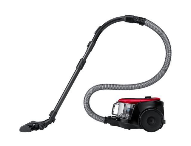 Прахосмукачка Samsung VC07M2110SR/GE, Vacuum Cleaner with Cyclone Force and Anti-Tangle Turbine, Power 700W, Suction Power 180W, noise 80 dB, Bagless Type, Dust Capacity 1.5 l, Vitality Red