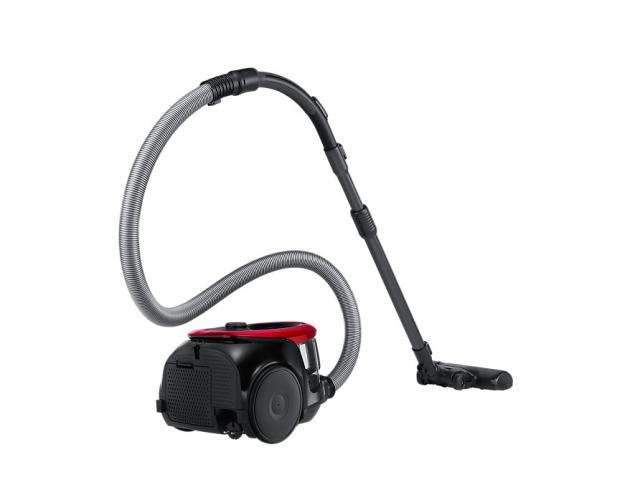 Прахосмукачка Samsung VC07M2110SR/GE, Vacuum Cleaner with Cyclone Force and Anti-Tangle Turbine, Power 700W, Suction Power 180W, noise 80 dB, Bagless Type, Dust Capacity 1.5 l, Vitality Red