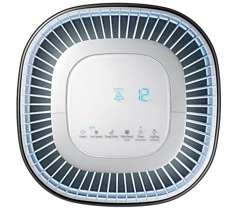 Пречиствател на въздух Samsung AX40R3030WM/EU, Air purifier with multilayer filtration system - washable pre filter, activated carbon deodorization & HEPA filter, 40m2, Air quality indicator in 4 colors, Noise level 48 dBA, Power consumption 40 W