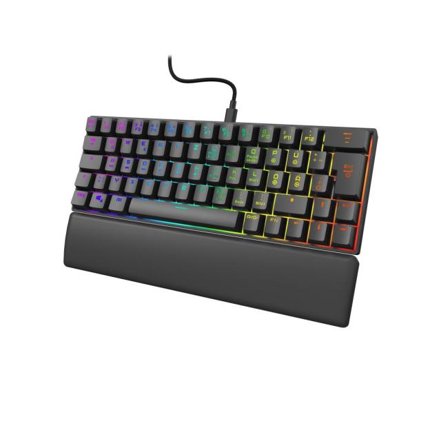 Геймърска клавиатура HAMA uRage, Exodus 760 Mechanical Mini, червени суичове, черна