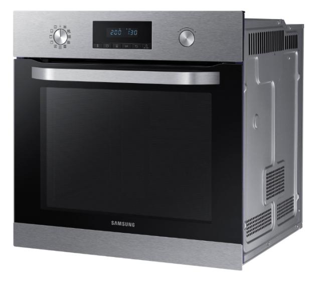 Фурна Samsung NV70K3370BS/OL, Built-in oven with Dual Fan, 70l, Pyrolysis, Class A, Blue LED display, Stainless steel