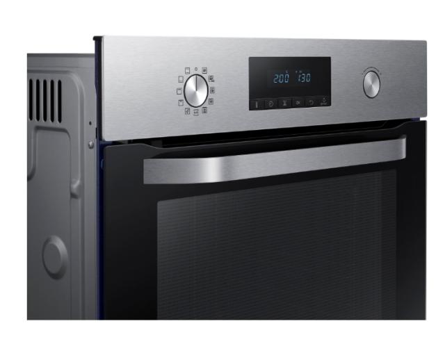 Фурна Samsung NV70K3370BS/OL, Built-in oven with Dual Fan, 70l, Pyrolysis, Class A, Blue LED display, Stainless steel
