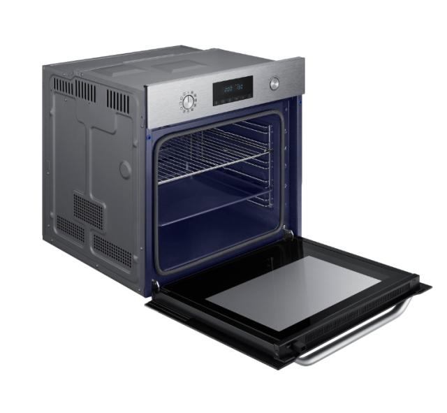 Фурна Samsung NV70K3370BS/OL, Built-in oven with Dual Fan, 70l, Pyrolysis, Class A, Blue LED display, Stainless steel