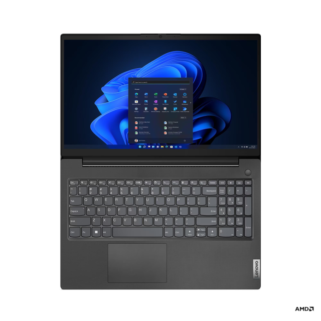 Лаптоп Lenovo V15 G4 AMN, AMD Ryzen 3 7320U 4C (2.4 / 4.1 GHz, 4MB Cache), 15.6'' (39.62 cm) FHD TN Anti-glare Display, 16GB LPDDR5, 512GB M.2 NVMe SSD, Free DOS