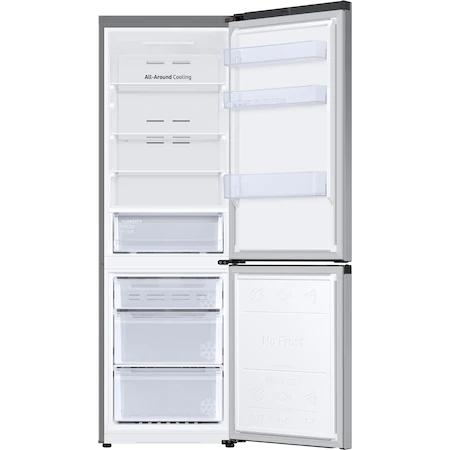 Хладилник Samsung RB34T600ESA/EF, Refrigerator with SpaceMax Technology, Fridge Freezer, Total 344l, refrigerator 230l, freezer 114l, Energy Efficiency E, All-Around Cooling, No frost, 35dB, 186/59.5/65.8, Metal graphite