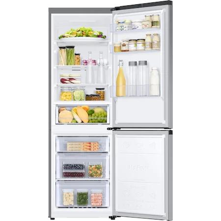 Хладилник Samsung RB34T600ESA/EF, Refrigerator with SpaceMax Technology, Fridge Freezer, Total 344l, refrigerator 230l, freezer 114l, Energy Efficiency E, All-Around Cooling, No frost, 35dB, 186/59.5/65.8, Metal graphite