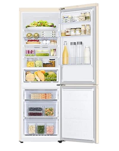 Хладилник Samsung RB34T672FEL/EF, Refrigerator with SpaceMax Technology, Fridge Freezer, Total 344 l, refrigerator 230 l, freezer 114 l, Energy Efficiency F, All-Around Cooling, No frost, Power Cool function, External Display, 35 dB, 186/59.5/65.8,  