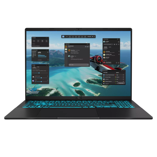 Лаптоп ASUS V16 V3607VM-RP107, Intel Core 7 240H 10C (1.8 / 5.2 GHz, 24MB Cache), 16" (40.64cm) WUXGA Anti-Glare Display, 144Hz, NVIDIA GF RTX 5060 8GB GDDR7 DLSS 4, 16GB DDR5, 1TB M.2 NVMe SSD, Free DOS