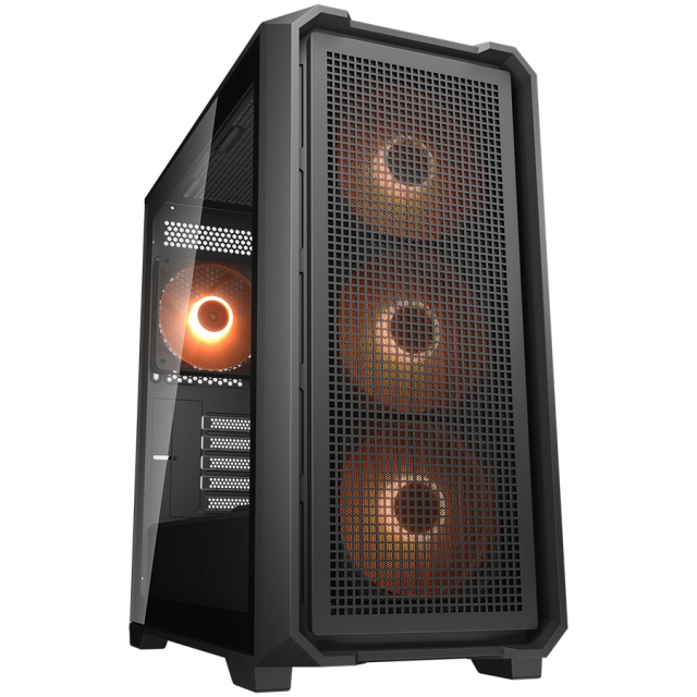 Кутия Cougar MX600 Mini V2 PRO, Mini Tower, 1x USB Type-C, 2x USB 3.0, Mini ITX / Micro ATX, Black