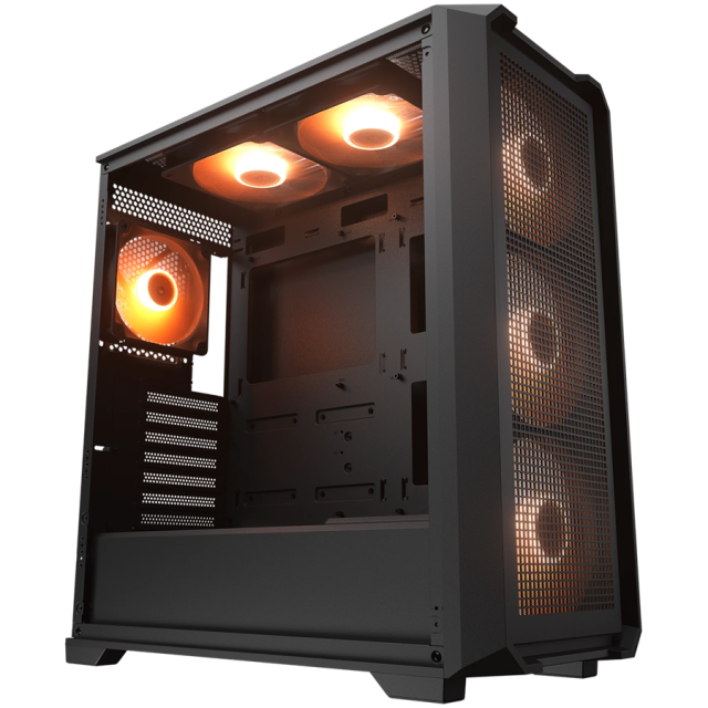 Кутия Cougar MX600 Air Pro Black, Mid Tower, 2x USB 3.0, Mini ITX / Micro ATX / ATX / E-ATX