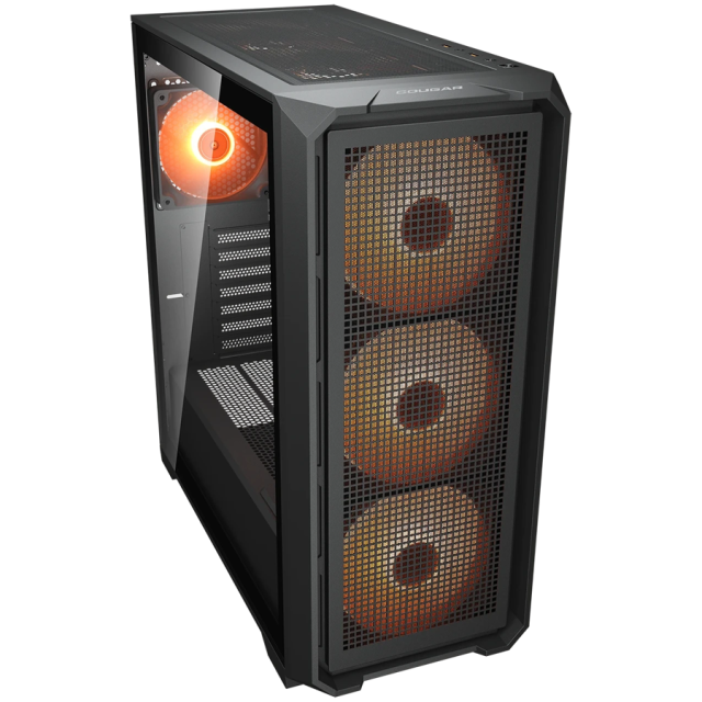 Кутия Cougar MX600 Air Pro Black, Mid Tower, 2x USB 3.0, Mini ITX / Micro ATX / ATX / E-ATX